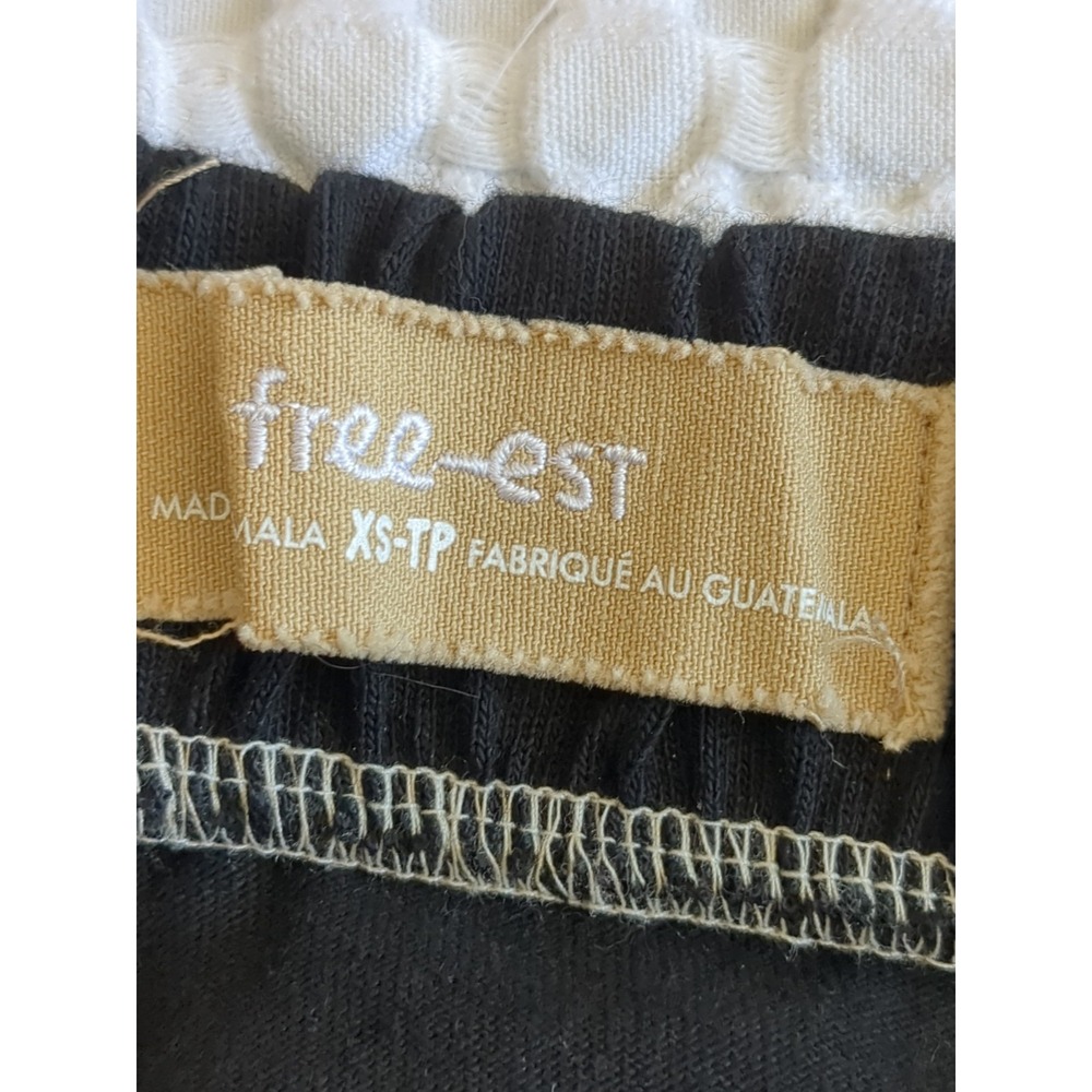 We The Free Free-Est Strada Midi Skirt Sz XS Black White Piping Waist 27" - Picture 4 of 9